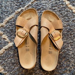 Rose Gold Birkenstocks